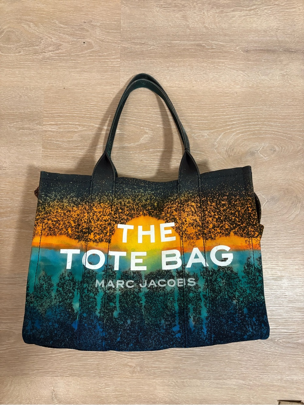 Large Marc Jacobs customized The Tote Bag w/ Ocean Sunset 🌅